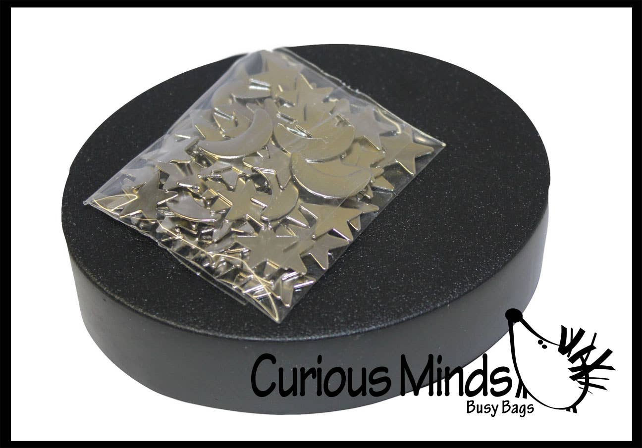 1 Magnetic Moon and Stars Fidget Sculpture - Office Science