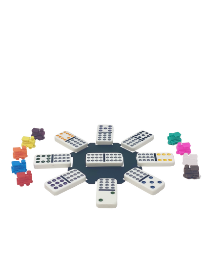 Double 12 Mexican Train Dominoes in Carrying Case