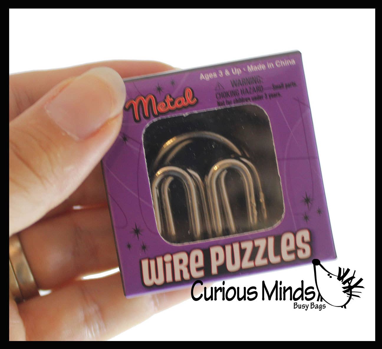 1 Mini Metal Wire Brain Teaser Puzzle