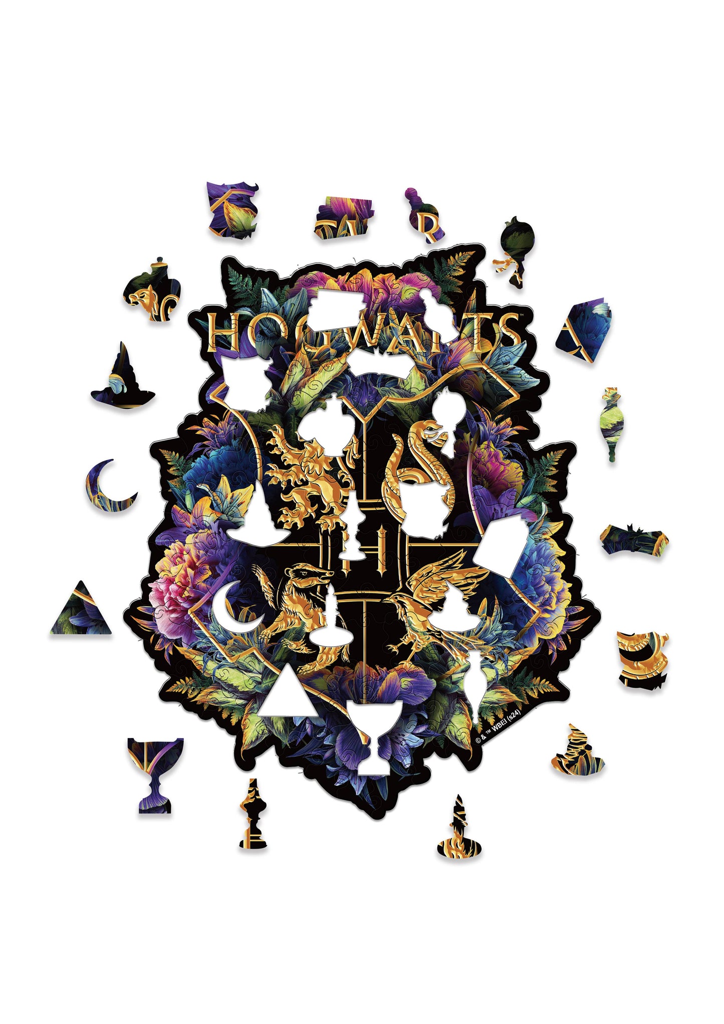 Hogwarts Crest - Fine Oddities Wooden Jigsaw Puzzle