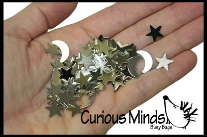 1 Magnetic Moon and Stars Fidget Sculpture - Office Science