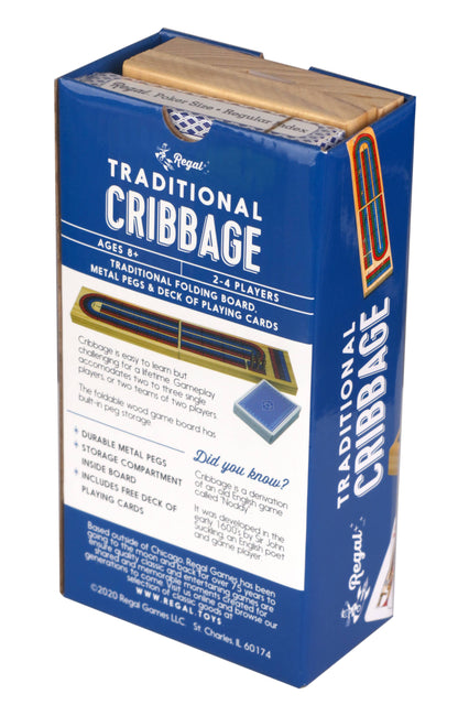 Cribbage Classic 3-Track Foldable Board Game