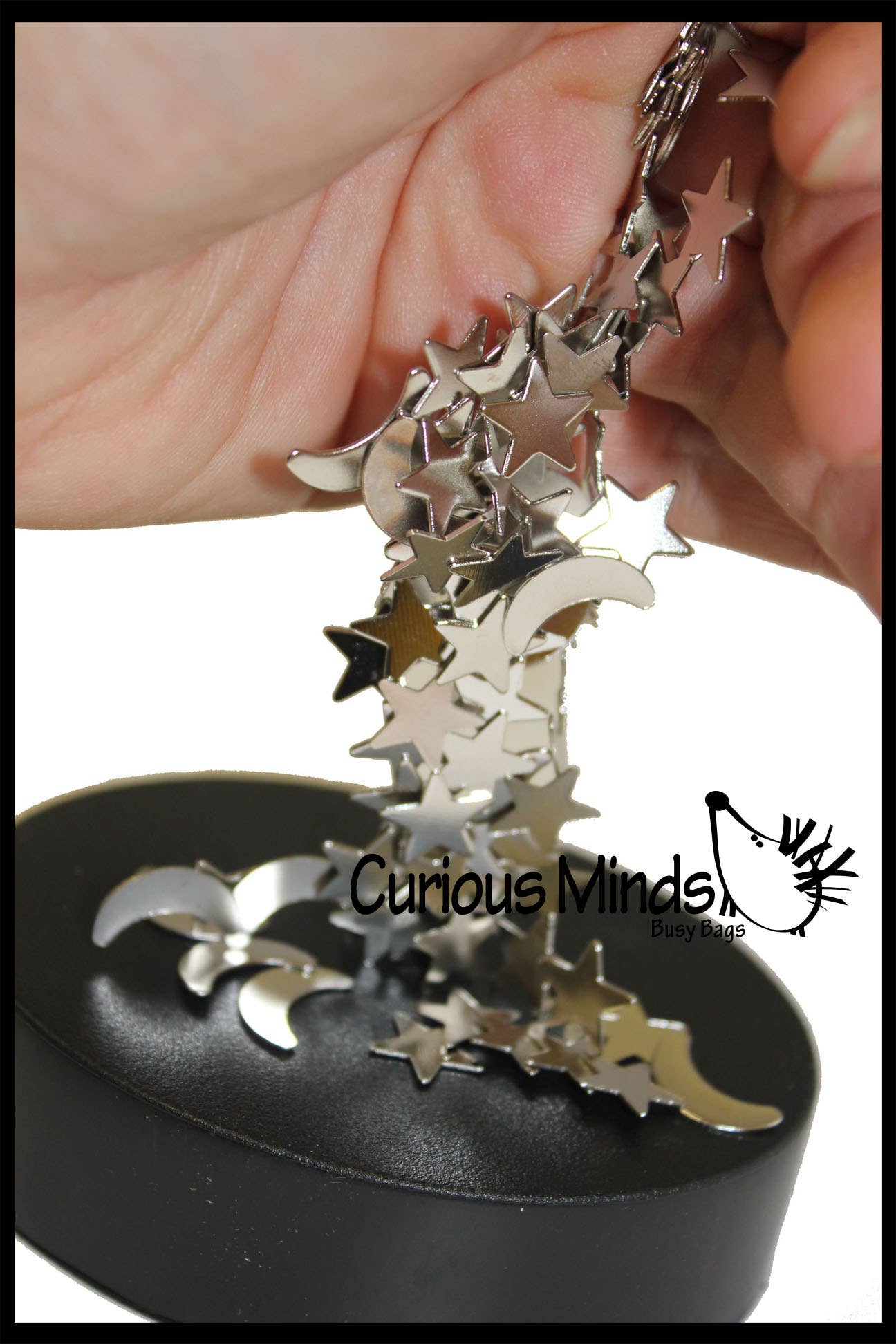 1 Magnetic Moon and Stars Fidget Sculpture - Office Science