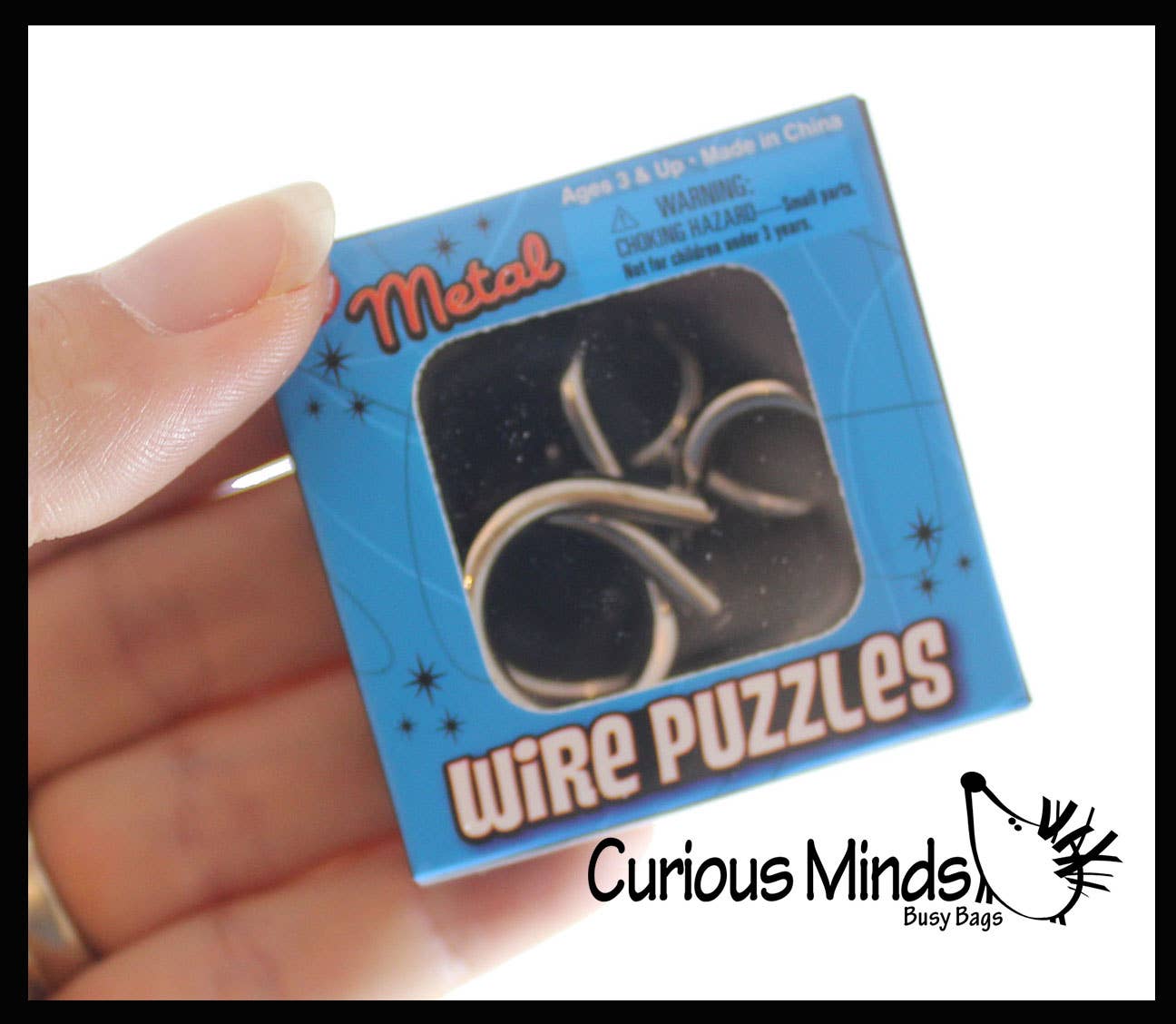 1 Mini Metal Wire Brain Teaser Puzzle