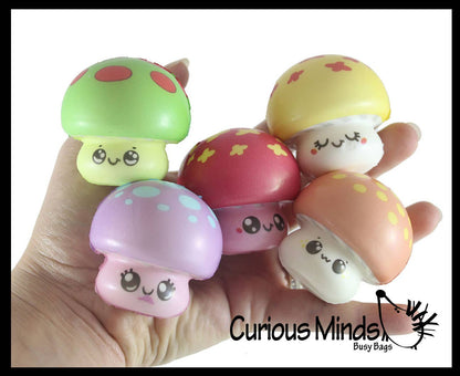 1 Cute Mushroom Micro Slow Rise Squishy Toy