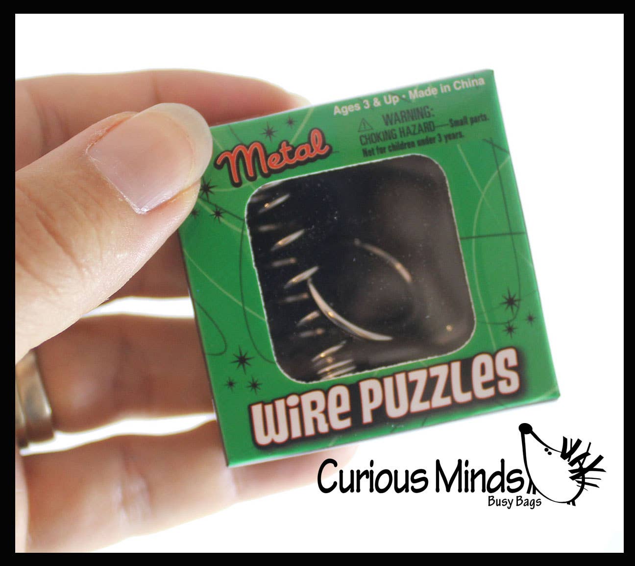 1 Mini Metal Wire Brain Teaser Puzzle