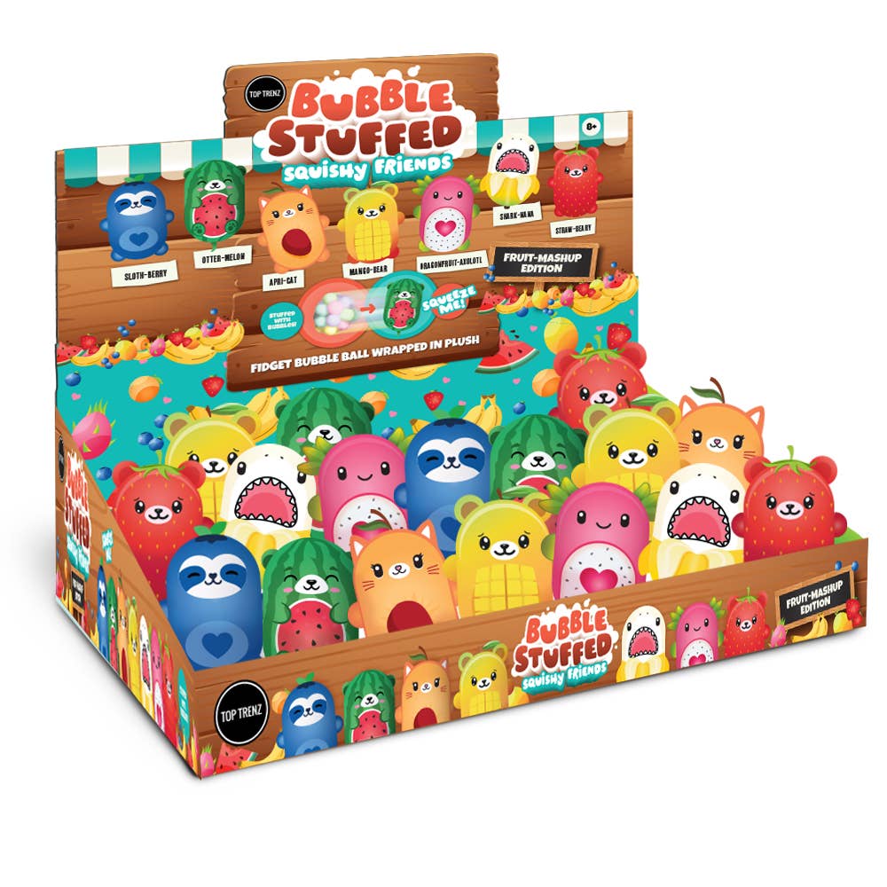 Bubble Stuffed Squishy Friends - Fruit Mashup Series