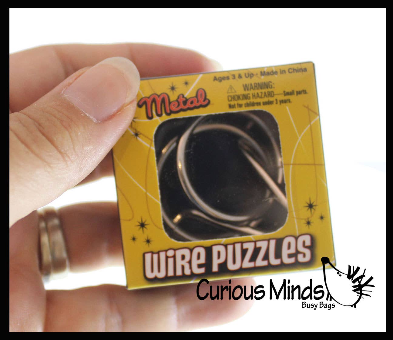 1 Mini Metal Wire Brain Teaser Puzzle