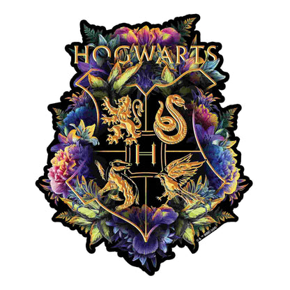 Hogwarts Crest - Fine Oddities Wooden Jigsaw Puzzle