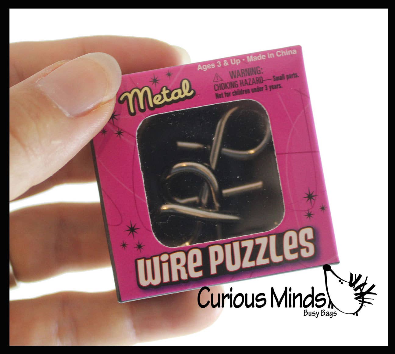 1 Mini Metal Wire Brain Teaser Puzzle