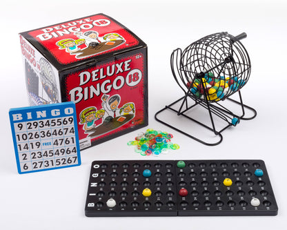 Deluxe Bingo Cage Game Set - 18 Cards