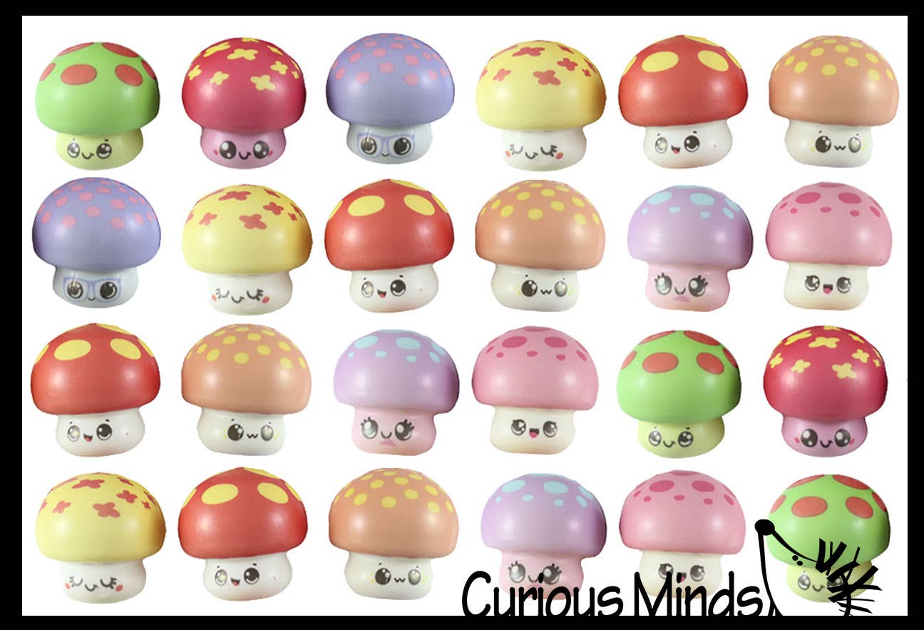 1 Cute Mushroom Micro Slow Rise Squishy Toy