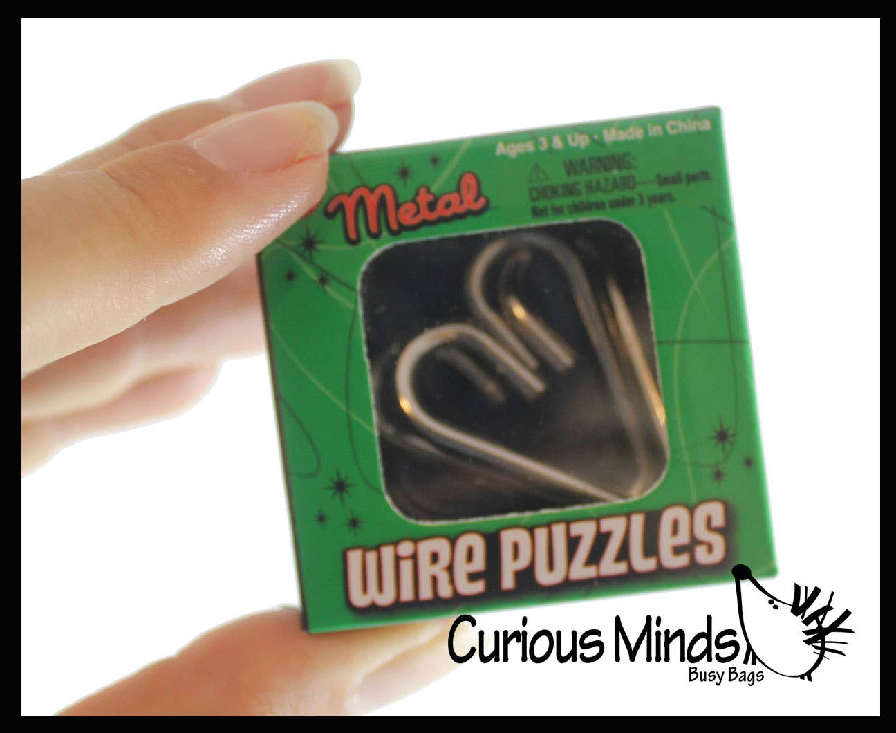 1 Mini Metal Wire Brain Teaser Puzzle