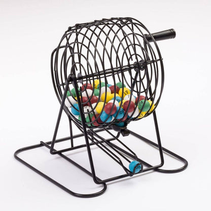 Deluxe Bingo Cage Game Set - 18 Cards